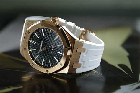 audemars piguet watch bands|Audemars Piguet white rubber strap.